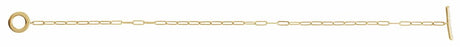 14K Yellow 1/10 CTW Natural Diamond Toggle 7" Bracelet