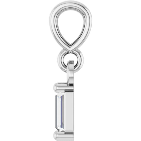 14K White Gold .06 CTW Natural Diamond Solitaire Pendant