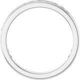 14K White Gold 3/8 CTW Natural Diamond Anniversary Band Size 5.5