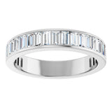 14K White Gold 9/10 CTW Lab-Grown Diamond Anniversary Band Size 7