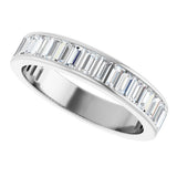 14K White Gold 9/10 CTW Lab-Grown Diamond Anniversary Band Size 7
