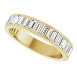 14K Yellow Gold 9/10 CTW Natural Diamond Anniversary Band Size 7