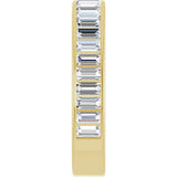 14K Yellow Gold 9/10 CTW Natural Diamond Anniversary Band Size 7