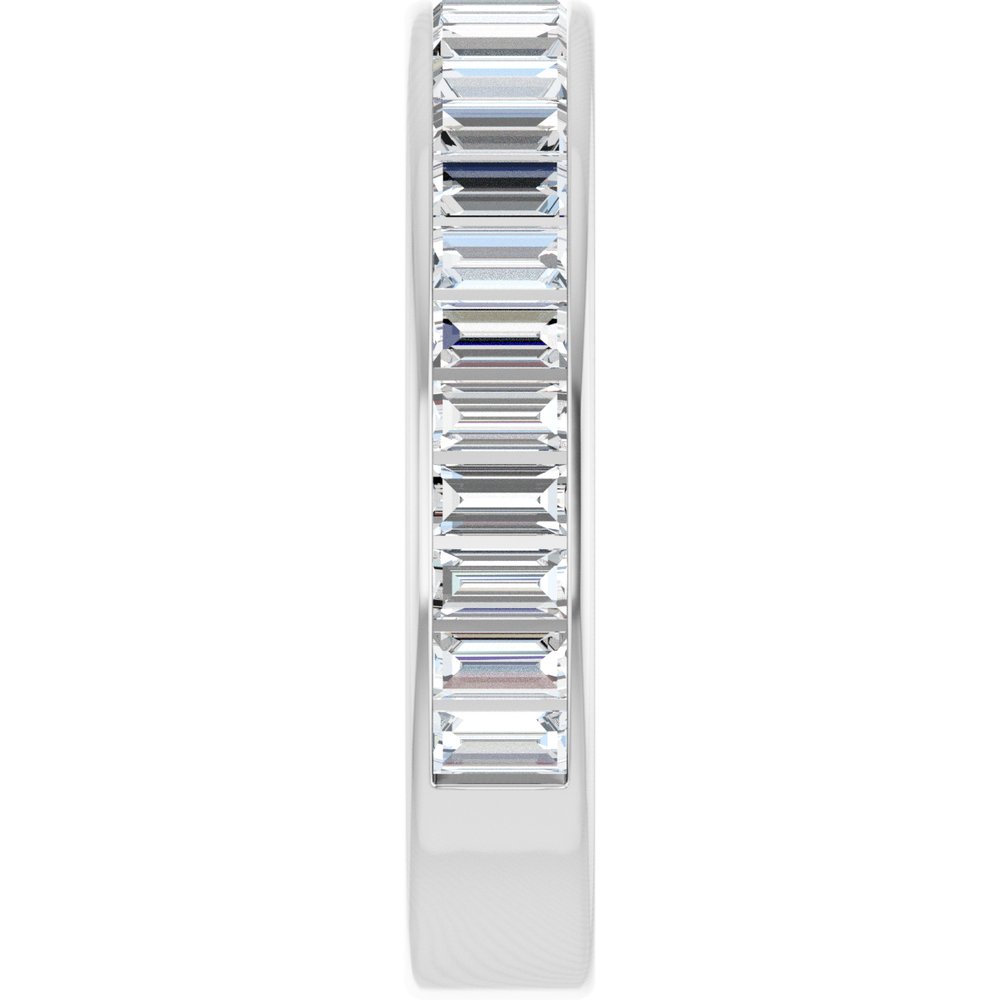 14K White Gold 9/10 CTW Lab-Grown Diamond Anniversary Band Size 7
