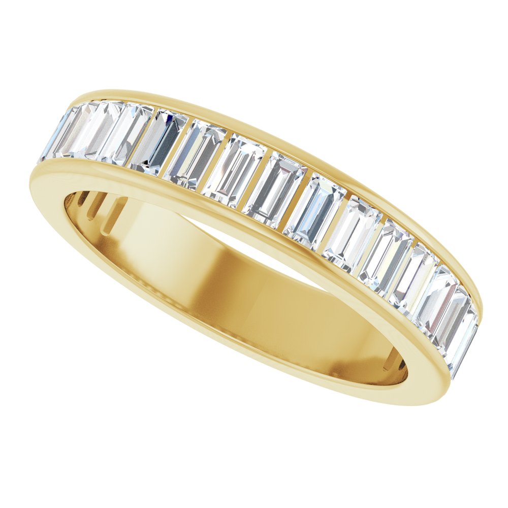 14K Yellow Gold 1 1/5 CTW Lab-Grown Diamond Anniversary Band Size 5.5