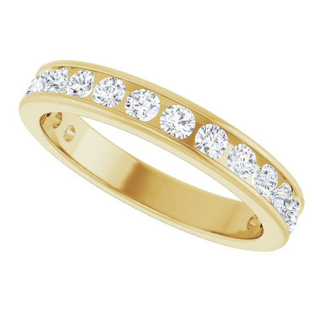 14K Yellow Gold 3/4 CTW Lab-Grown Diamond Anniversary Band Size 7