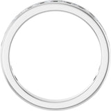 14K White Gold 3/4 CTW Lab-Grown Diamond Anniversary Band Size 7
