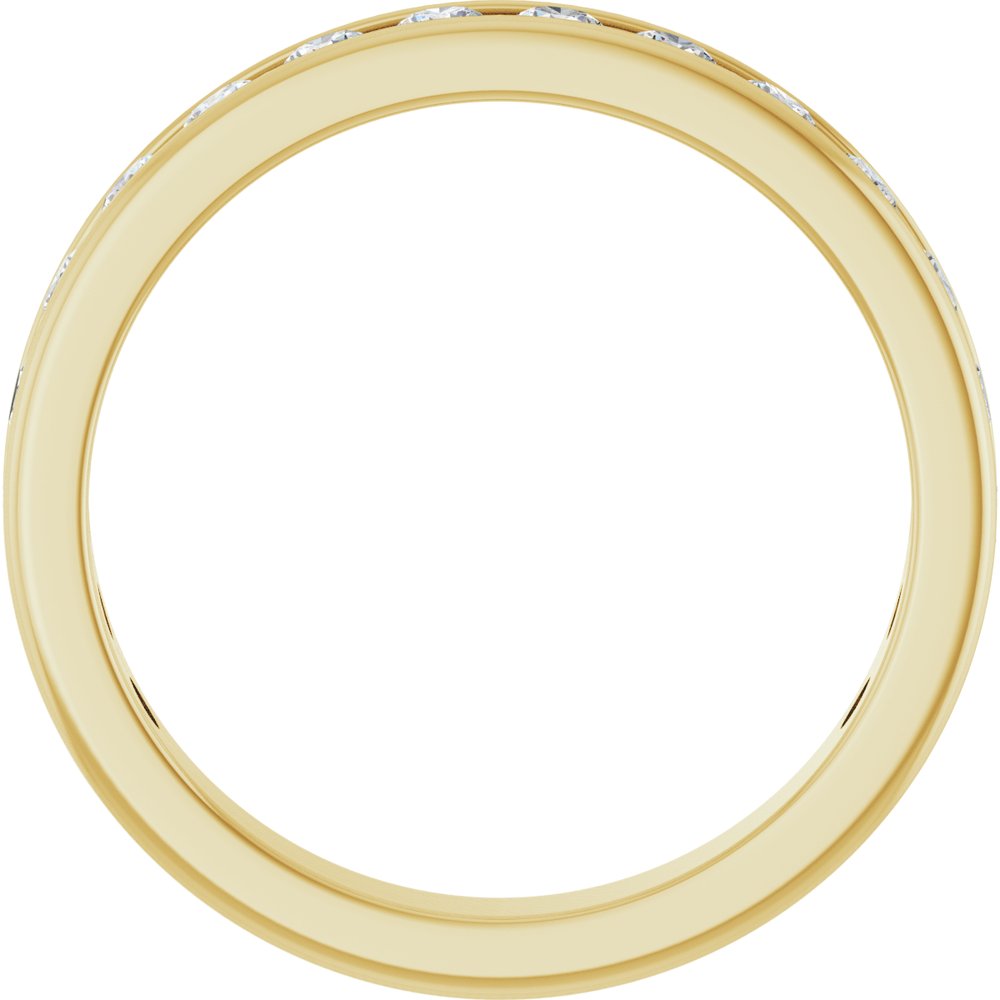 14K Yellow Gold 3/4 CTW Lab-Grown Diamond Anniversary Band Size 7