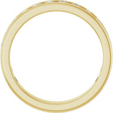 14K Yellow Gold 3/4 CTW Lab-Grown Diamond Anniversary Band Size 7