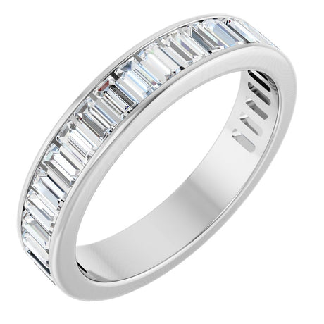 14K White Gold 9/10 CTW Lab-Grown Diamond Anniversary Band Size 7