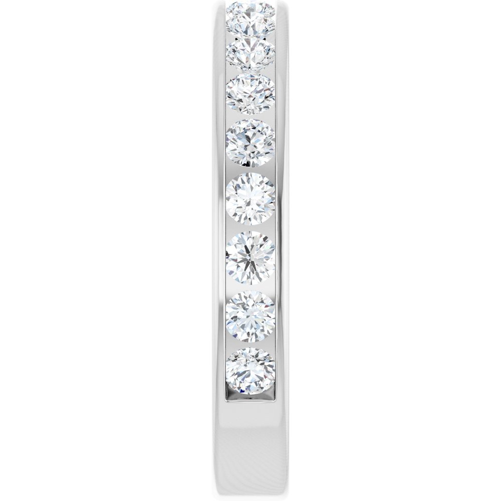 14K White Gold 3/4 CTW Lab-Grown Diamond Anniversary Band Size 7
