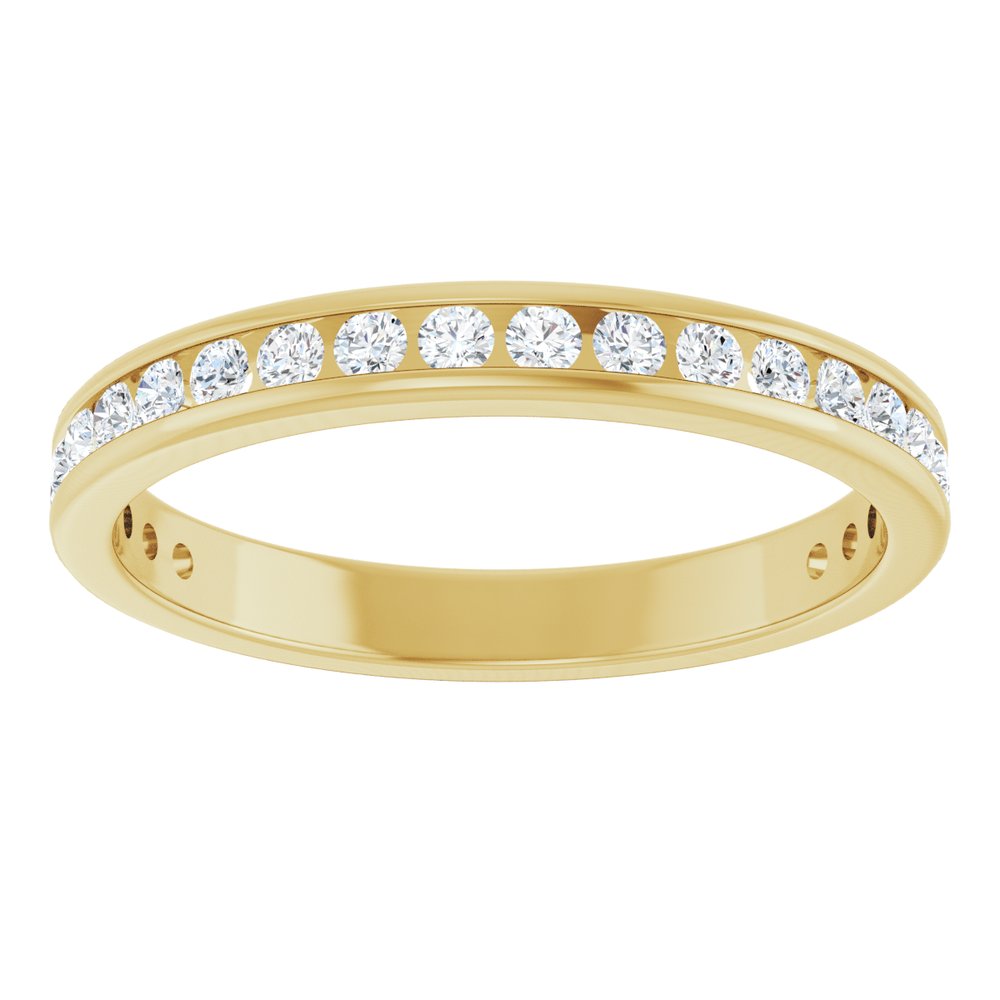 14K Yellow Gold 1/3 CTW Natural Diamond Anniversary Band Size 6