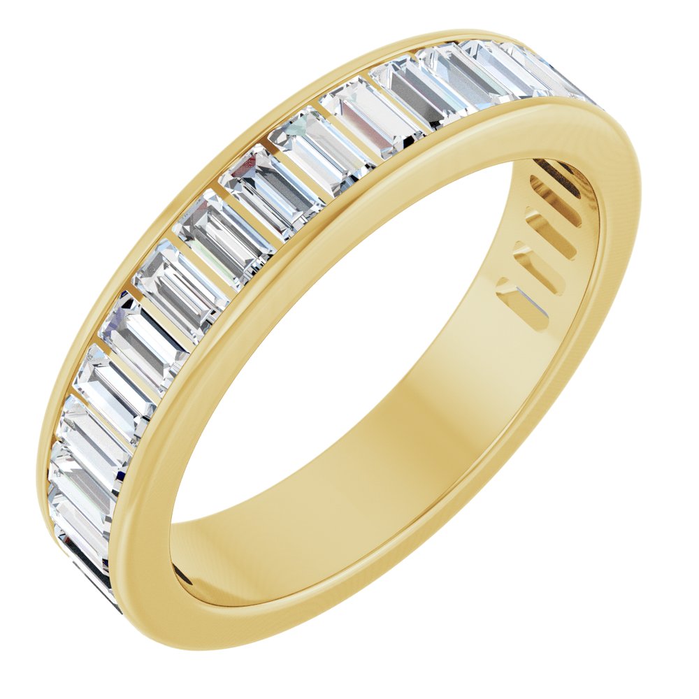 14K Yellow Gold 1 1/5 CTW Lab-Grown Diamond Anniversary Band Size 5.5