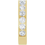 14K Yellow Gold 1 1/4 CTW Lab-Grown Diamond Anniversary Band Size 5.5