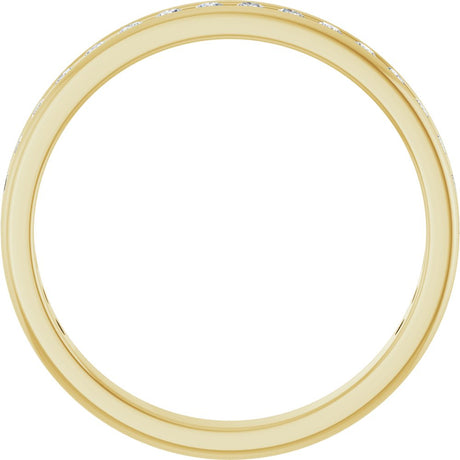 14K Yellow Gold 1/3 CTW Natural Diamond Anniversary Band Size 6