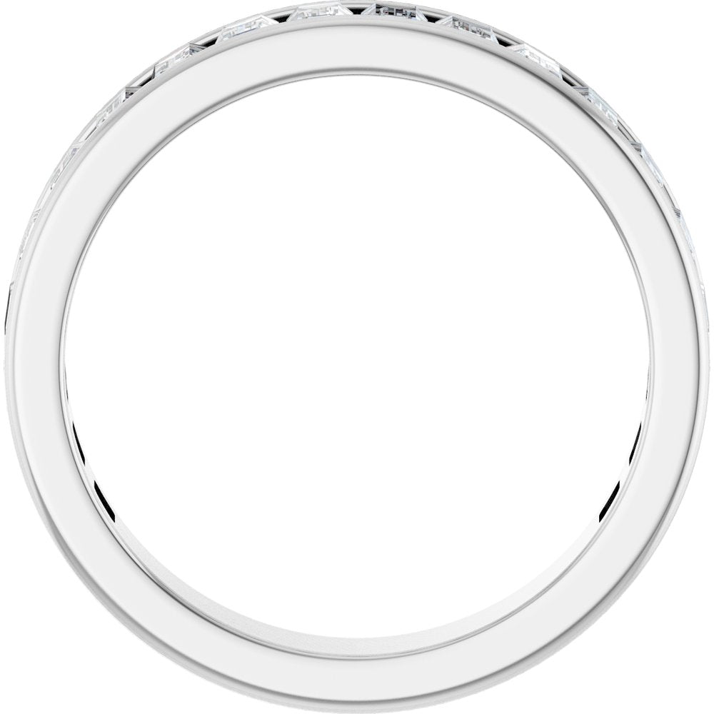 14K White Gold 1 5/8 CTW Lab-Grown Diamond Anniversary Band Size 7