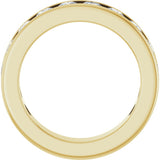 14K Yellow Gold 1 1/4 CTW Lab-Grown Diamond Anniversary Band Size 5