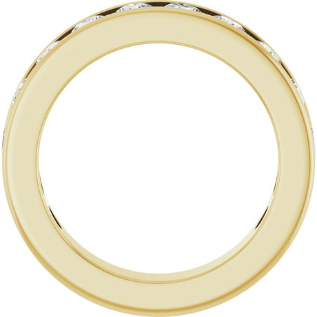 14K Yellow Gold 1 1/4 CTW Lab-Grown Diamond Anniversary Band Size 5