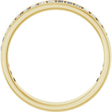 14K Yellow Gold 1 1/4 CTW Lab-Grown Diamond Anniversary Band Size 8
