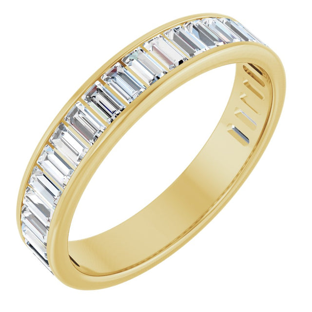 14K Yellow Gold 1 1/4 CTW Lab-Grown Diamond Anniversary Band Size 8