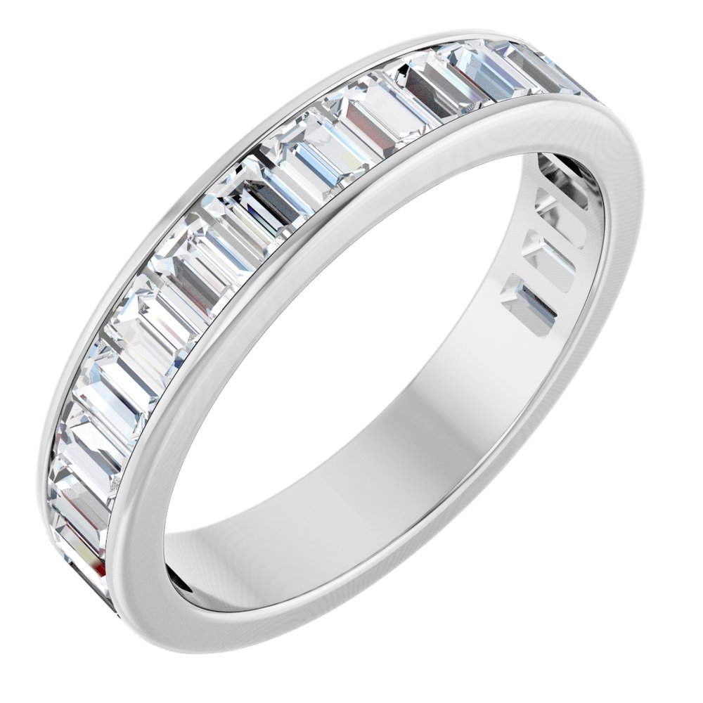 14K White Gold 1 5/8 CTW Lab-Grown Diamond Anniversary Band Size 7