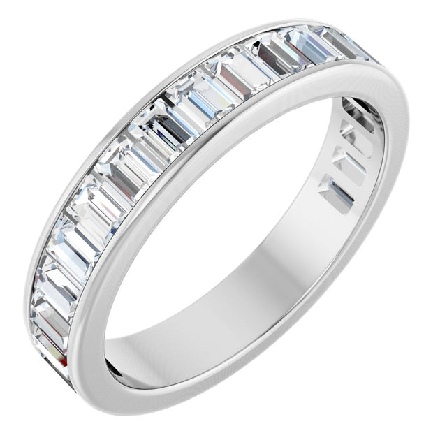 14K White Gold 1 5/8 CTW Lab-Grown Diamond Anniversary Band Size 7