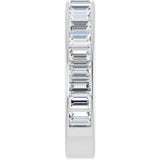 14K White Gold 1 5/8 CTW Lab-Grown Diamond Anniversary Band Size 7