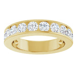14K Yellow Gold 1 1/4 CTW Lab-Grown Diamond Anniversary Band Size 5