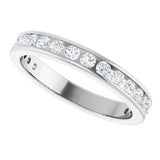 14K White Gold 5/8 CTW Lab-Grown Diamond Anniversary Band Size 7