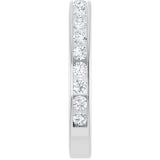 14K White Gold 1/2 CTW Lab-Grown Diamond Anniversary Band Size 7