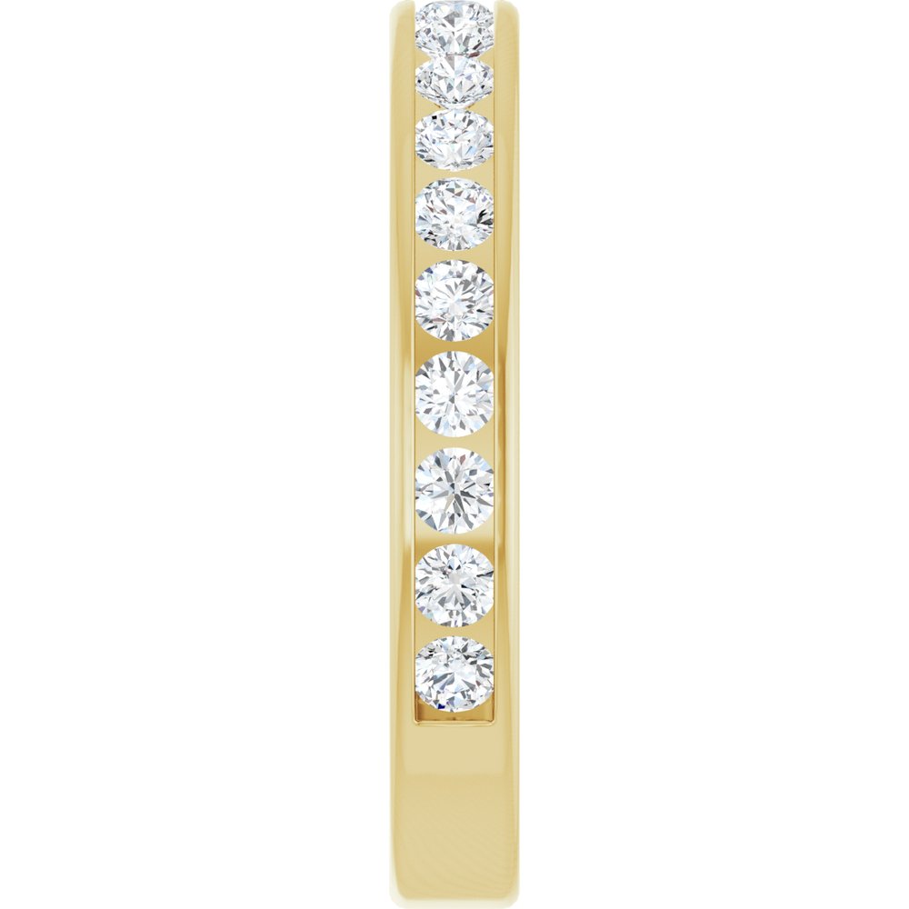 14K Yellow Gold 5/8 CTW Lab-Grown Diamond Anniversary Band Size 7