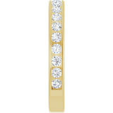 14K Yellow Gold 5/8 CTW Lab-Grown Diamond Anniversary Band Size 7