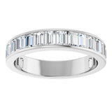 14K White Gold 1 5/8 CTW Lab-Grown Diamond Anniversary Band Size 7