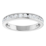 14K White Gold 1/2 CTW Lab-Grown Diamond Anniversary Band Size 7