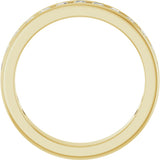 14K Yellow Gold 1/2 CTW Natural Diamond Anniversary Band Size 5.5