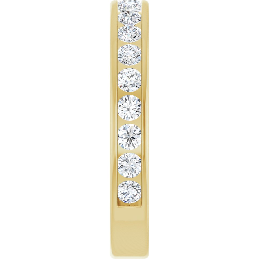 14K Yellow Gold 1/2 CTW Lab-Grown Diamond Anniversary Band Size 5.5