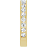 14K Yellow Gold 1/2 CTW Lab-Grown Diamond Anniversary Band Size 5.5