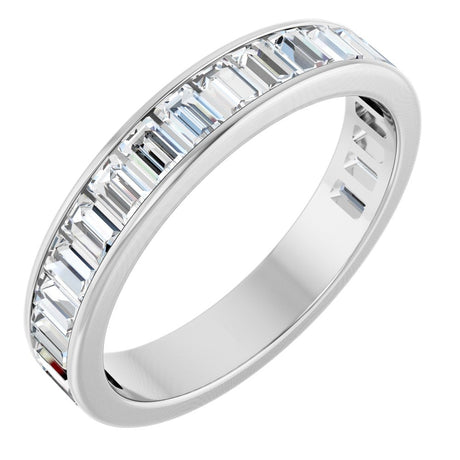 14K White Gold 1 5/8 CTW Lab-Grown Diamond Anniversary Band Size 8.5