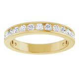 14K Yellow Gold 1/2 CTW Lab-Grown Diamond Anniversary Band Size 5.5