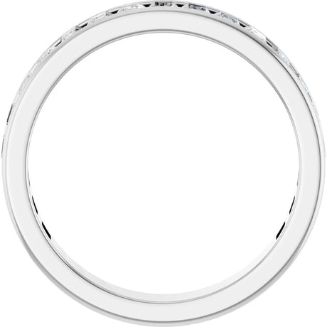 14K White Gold 1 5/8 CTW Lab-Grown Diamond Anniversary Band Size 8.5