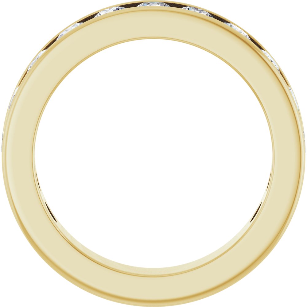 14K Yellow Gold 1 1/3 CTW Lab-Grown Diamond Anniversary Band Size 7