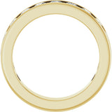 14K Yellow Gold 1 1/3 CTW Lab-Grown Diamond Anniversary Band Size 7