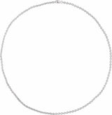 Sterling Silver 2.8 mm Cable 20" Chain