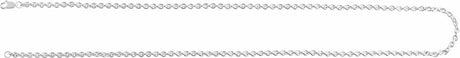 Sterling Silver 2.8 mm Cable 16" Chain