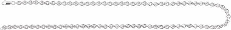 Sterling Silver 4.4 mm Cable 18" Chain
