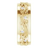 14K Yellow 1/4 CTW Natural Diamond Band