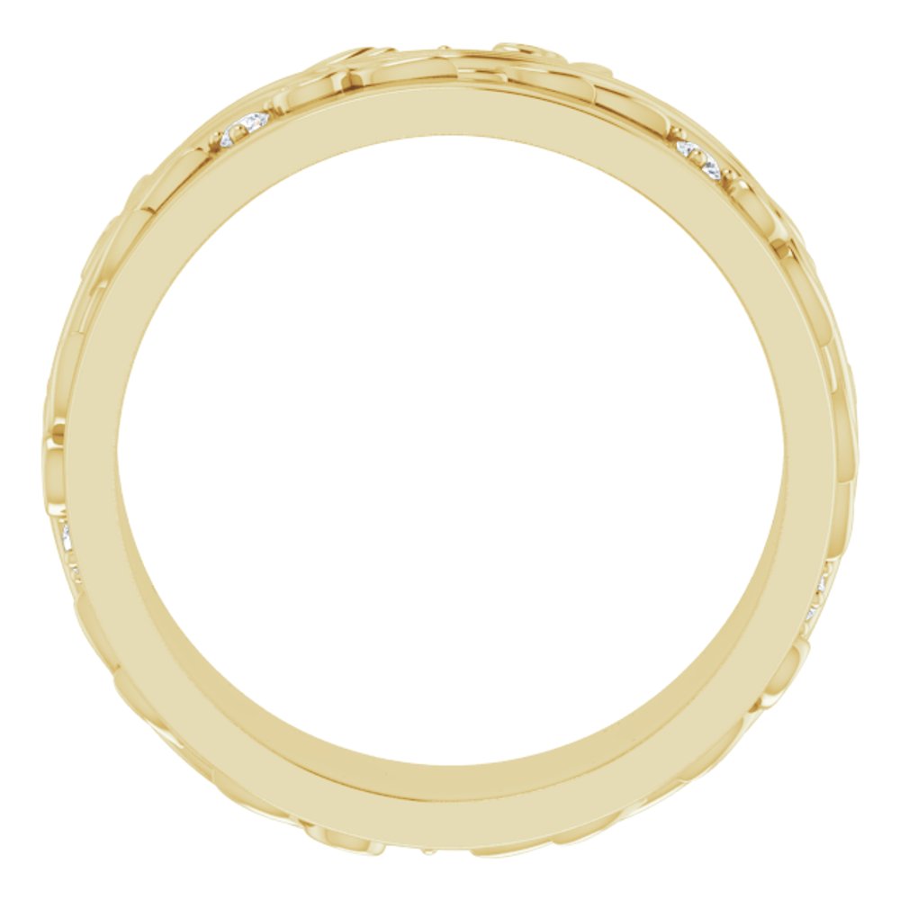 14K Yellow 1/4 CTW Natural Diamond Band