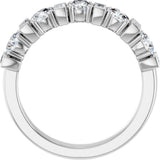 14K White Gold 1 1/8 CTW Natural Diamond Anniversary Band