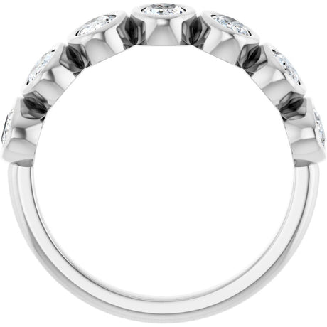 14K White Gold 1 1/4 CTW Lab-Grown Diamond Anniversary Band