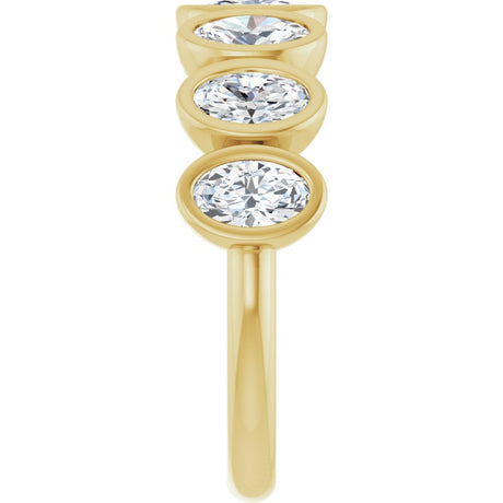 14K Yellow Gold 1 1/4 CTW Lab-Grown Diamond Anniversary Band